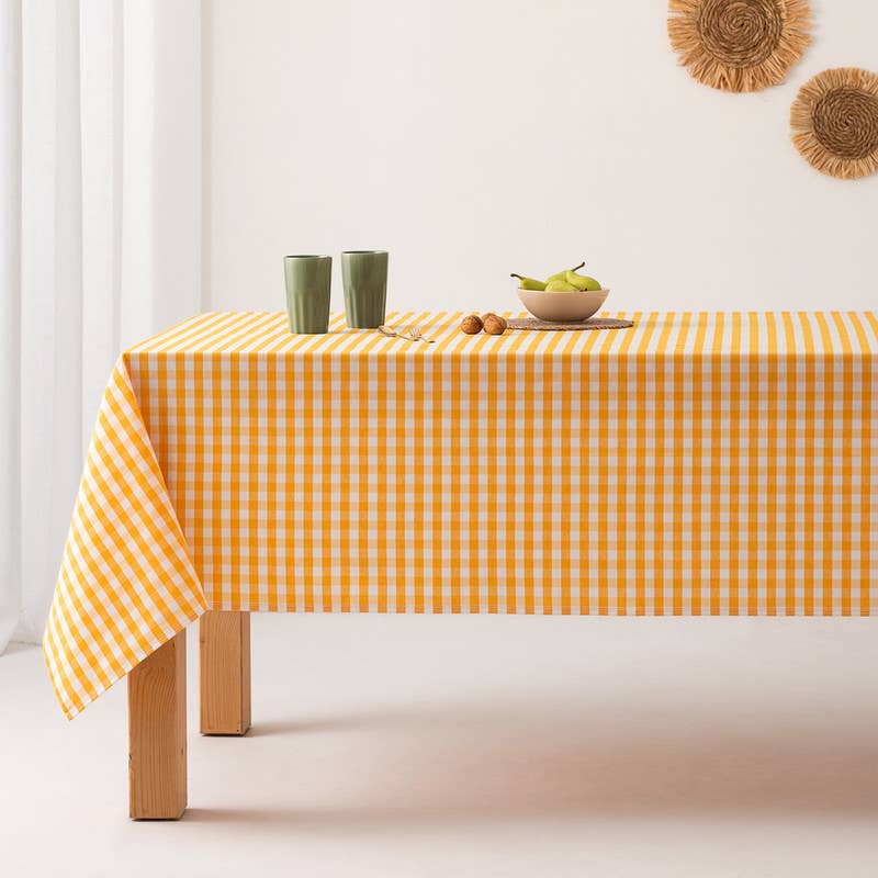 GAMUSI – wholesale Duk – Fläckbeständigt vaxdukstyg med vichy-rutigt bomullsmönster39