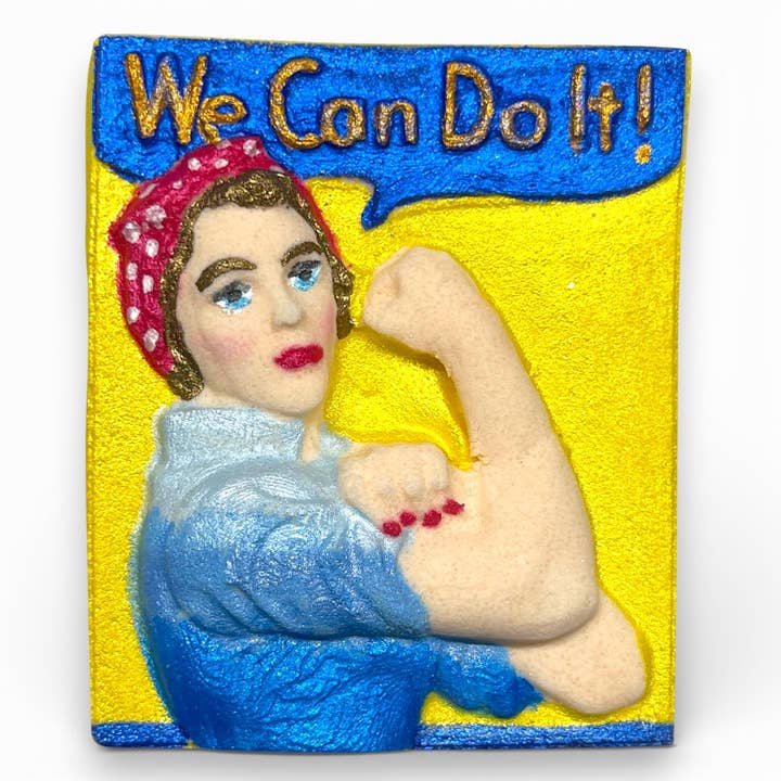 We Can Rosie| Empowerment/Novelty/Woman Bath Bomb for wholesale by Soak + Salt Co