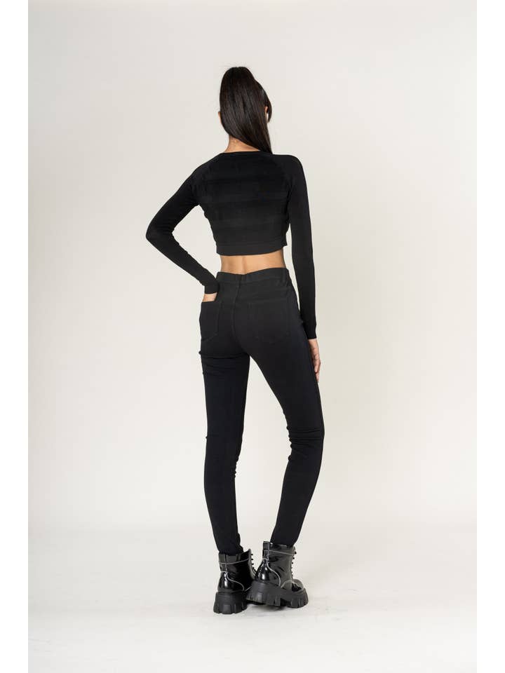 Nina Carter - Wholesale Fashion Leggings - Women's - Super stretch leggings with comfortable elastic waistband A0063