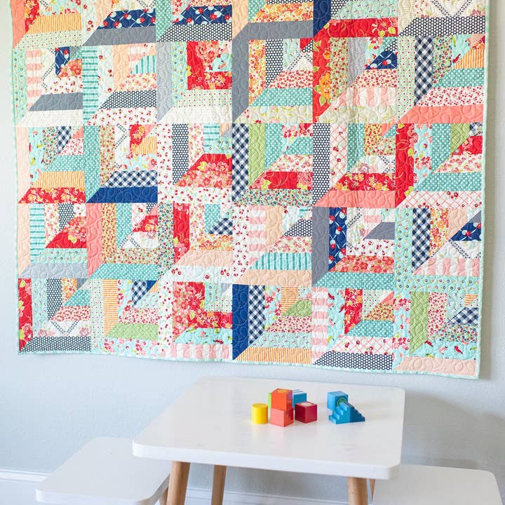 Quilty Love - Wholesale Craft sewing kit - Lucky Log Cabins PAPER Quilt Pattern11