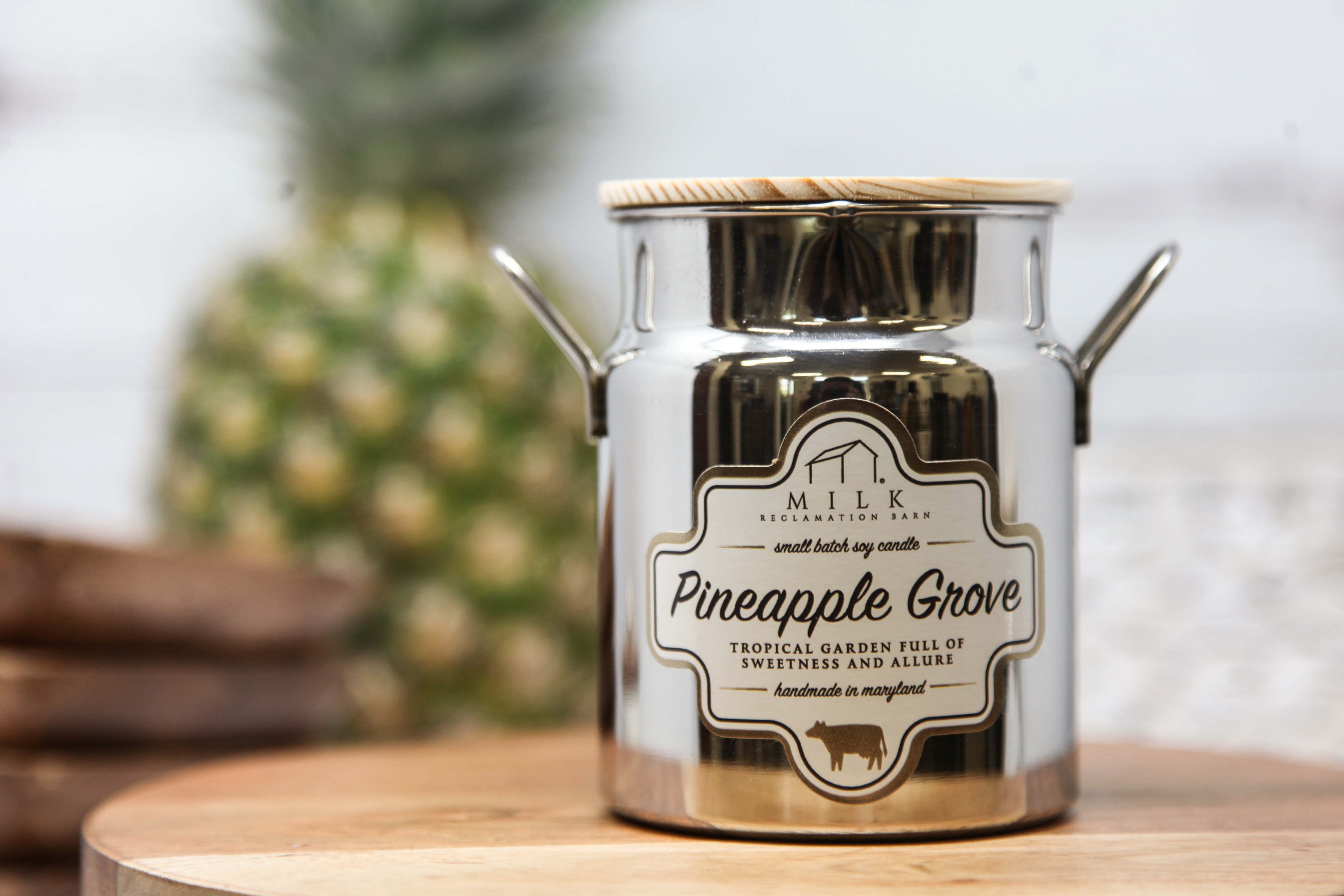 Milk Reclamation Barn - Wholesale Jar/Filled Candle - Stainless Milk Churn Candle - 12.5 oz34