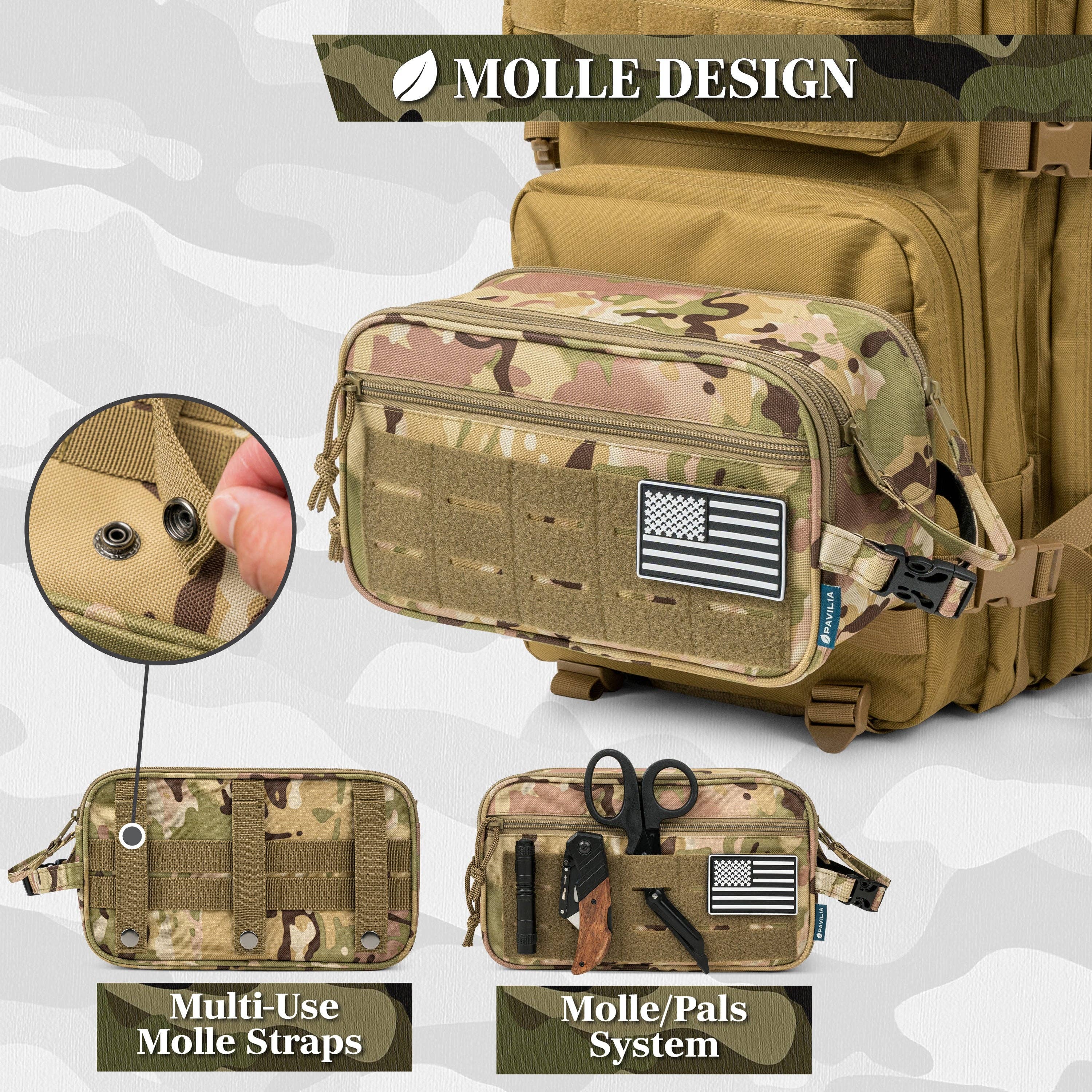 Pavilia - Venta al por mayor Neceser - Hombre - Bolsa de Aseo Táctica Militar20