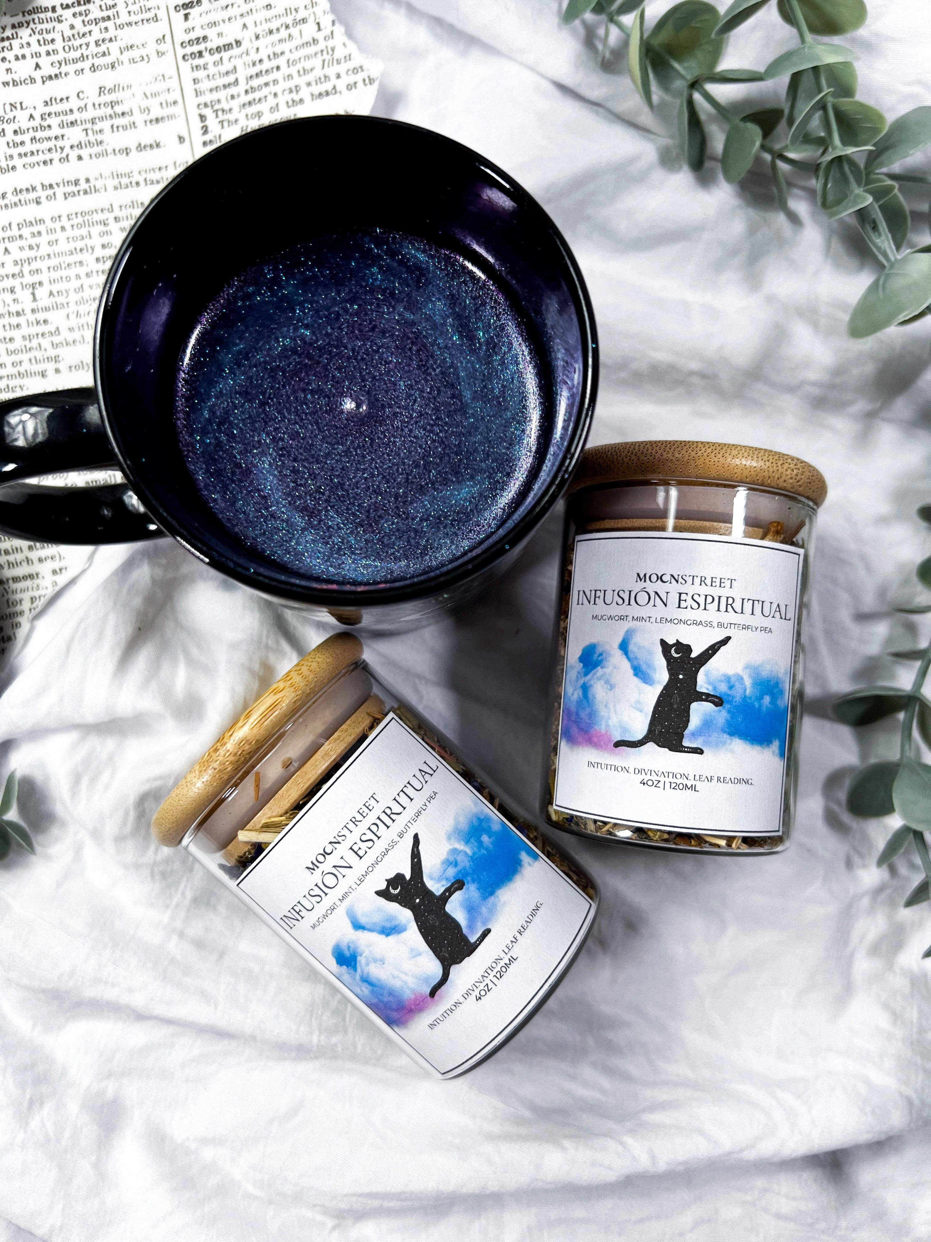 Moon Street Kits - Wholesale Loose Tea - Infusión Espiritual: Té de Hierbas con Glitter Comestible3