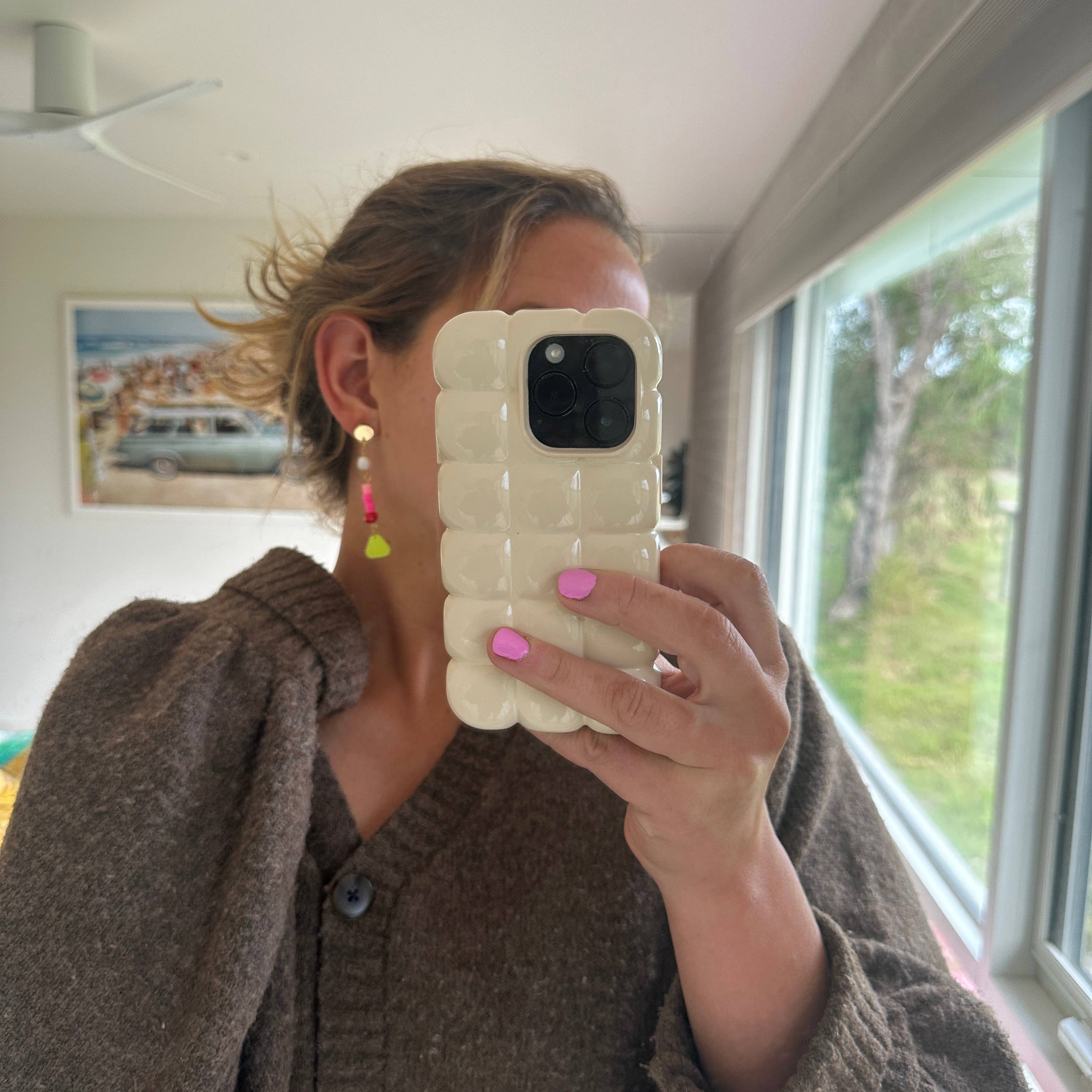 Emeldo - Wholesale Dangle Earrings - Jelly Pearl Beaded Earrings // red, pink, neons, golds1