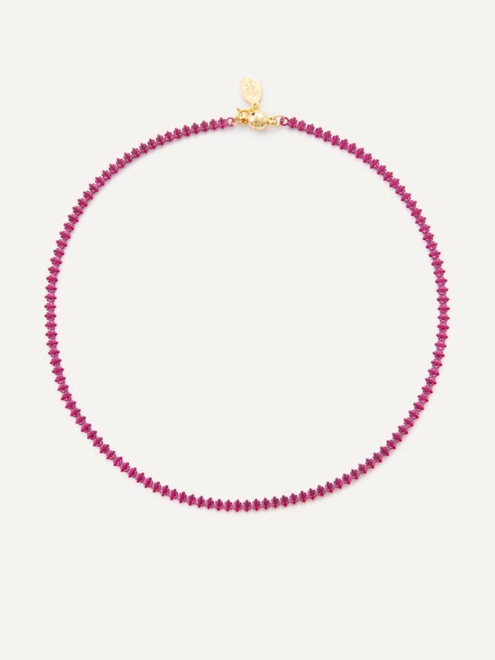 Calla Necklace - Cranberry for wholesale by Melania Clara