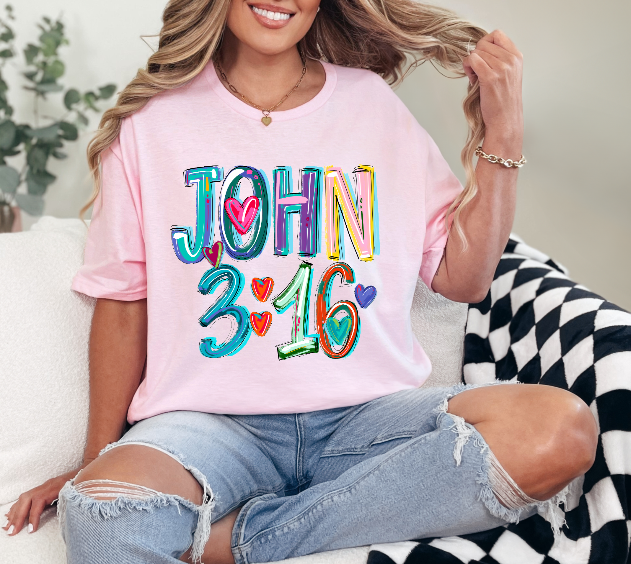 It's So Me - Wholesale Graphic Sweatshirt - Women's - JOHN 3:16 CREWNECK TEE/SWEATSHIRT  0