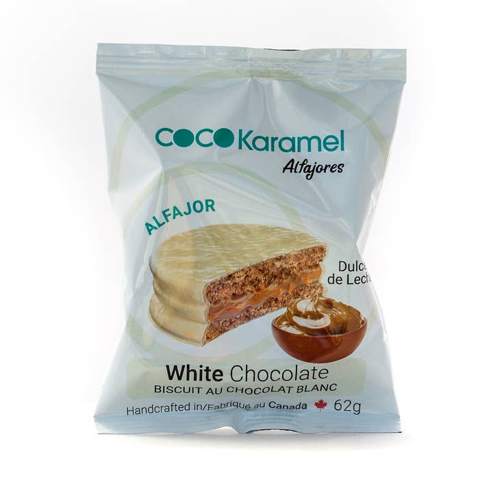 Koscher Weiße Schokolade Alfajores 52g für den Großhandel von Coco Karamel