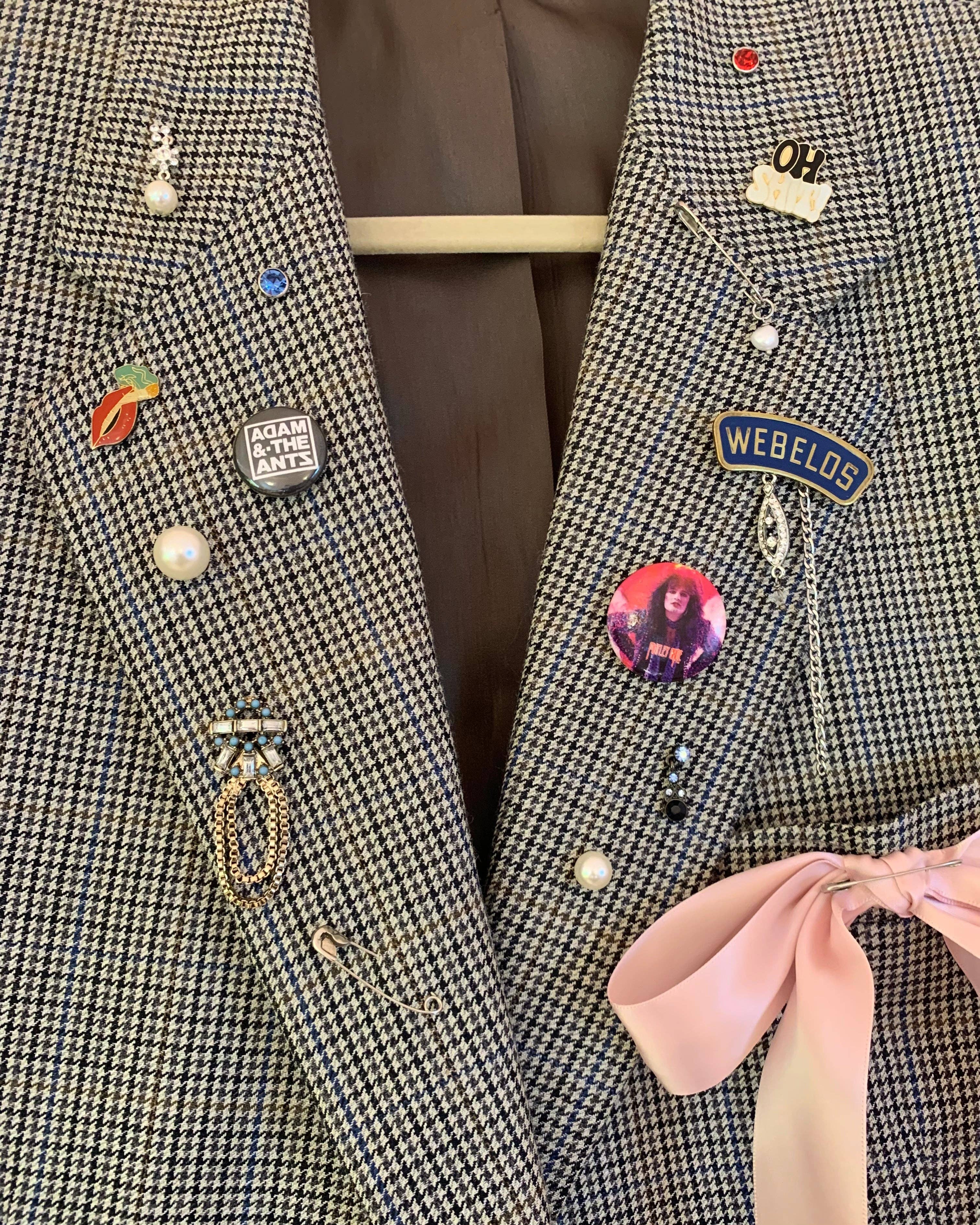 Shop Journal Vintage - Vente Blazer – femme - Joli blazer punk personnalisé10