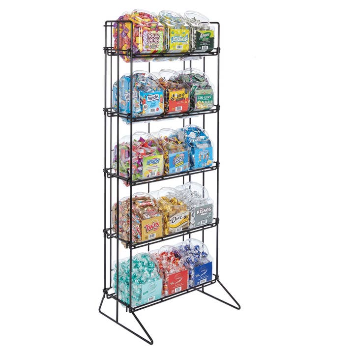 Kelli's - Wholesale Retailer Display - Food & Drink - 15ct Compact Floor Display for Changemaker Candy Tubs