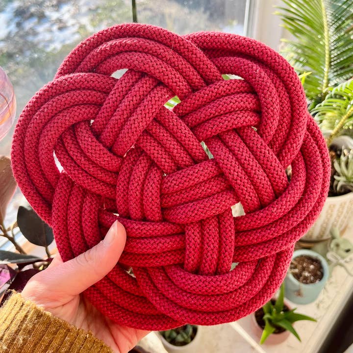 Make My Day Design - Wholesale Onderzetter - Kleurrijke touwonderzetter, Hot Plat Pad, Coastal Thump-mat8