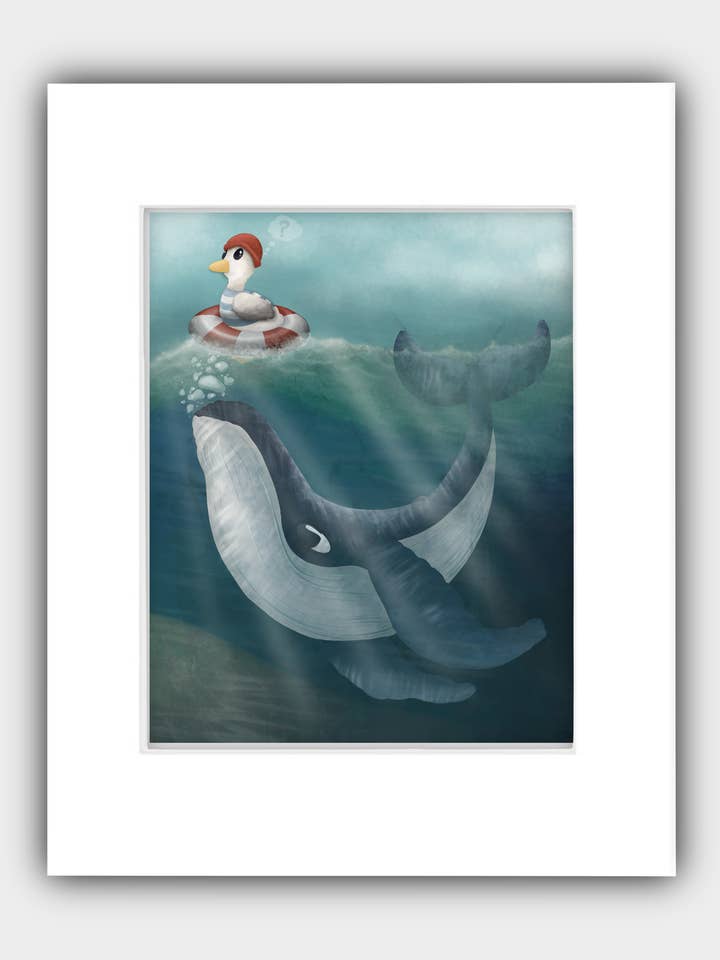 "Awkward hello" 8x10 Matted to 11x14 for wholesale by Galarples.com