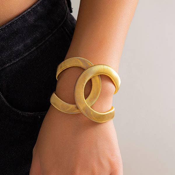 VividLux - Wholesale Link & Chain Bracelet - Geometric Hollow Snake Chain Solid Color Bracelet Accessories