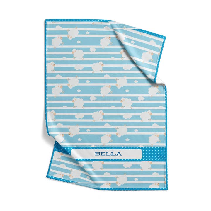 Receiving Blanket: Sky Sheep for wholesale by Sam and Zoey