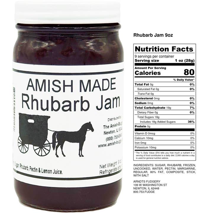 Arndt's Fudgery LLC - Wholesale Jam/Jelly - Amish made Jam and Jellies - 8 oz.32