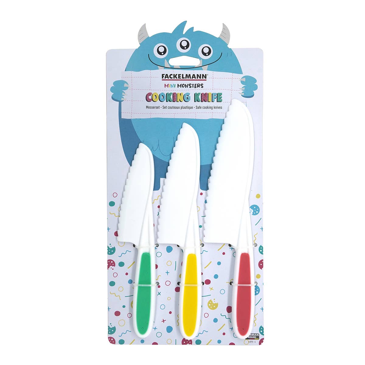 Fackelmann - Wholesale Knife Set - 3 Fackelmann Mini Monster children's kitchen knives5