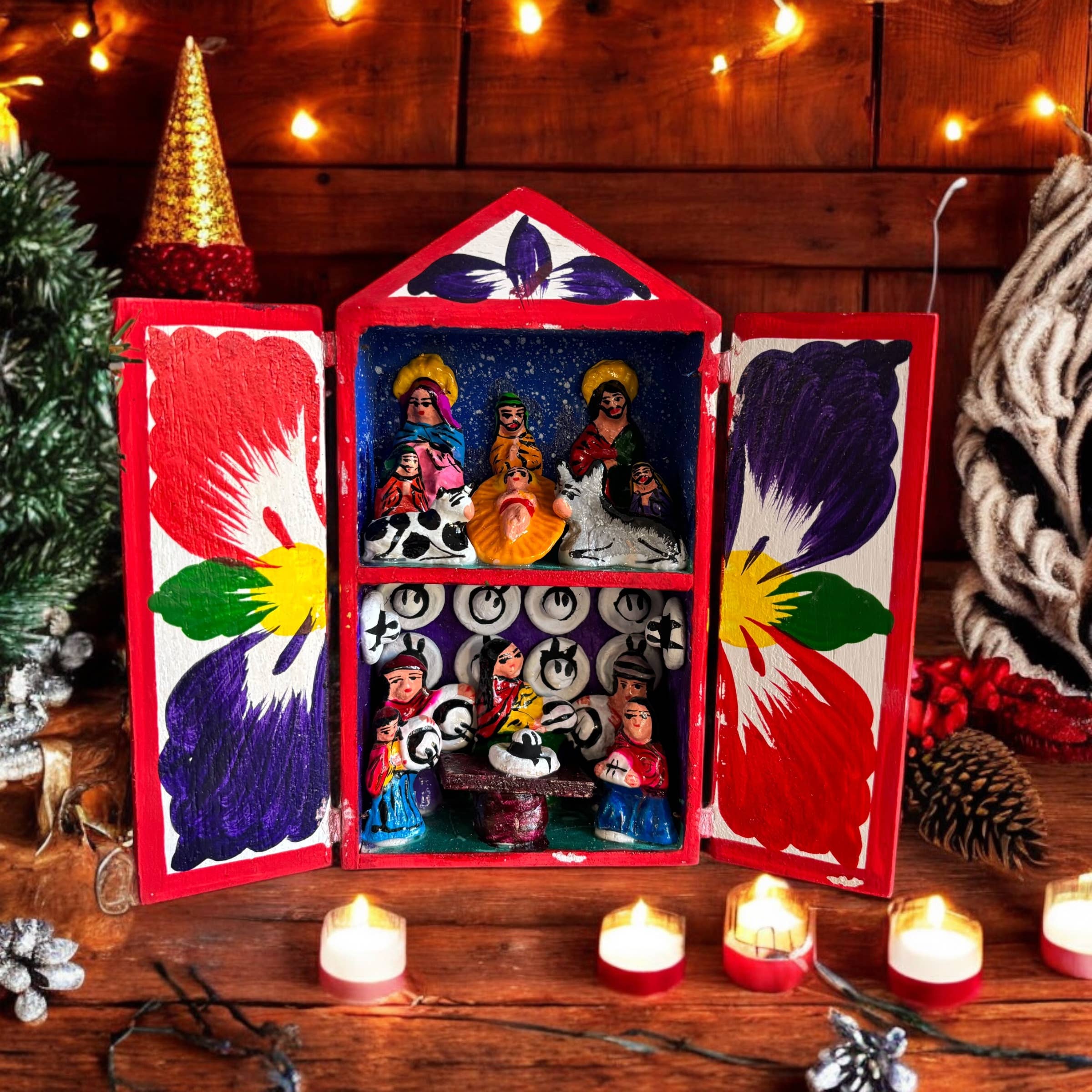 Zoe Artcrafts Corp. – wholesale Decorative figurine – Nativity Retablos Peruvian Decor, Folk Art, christmas indoor6