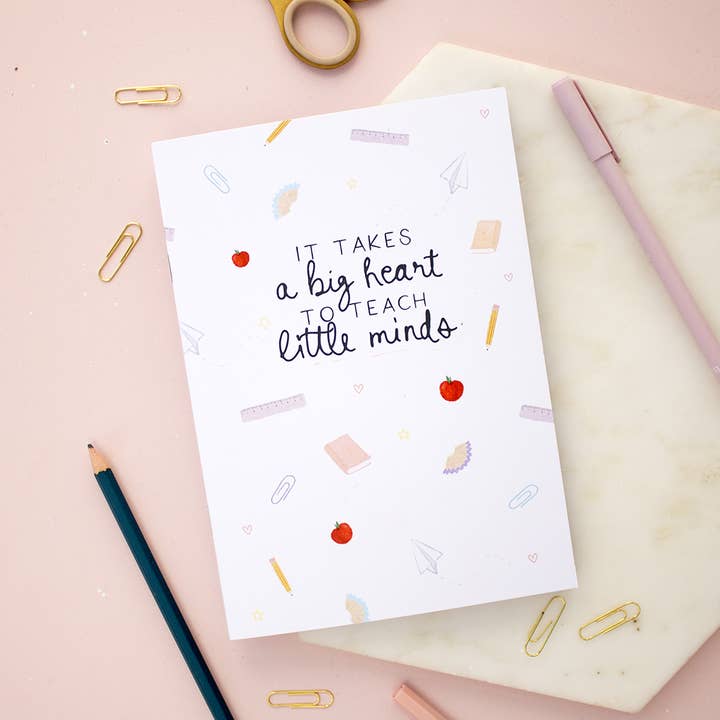 Teaching Staff Notepad – 50 A5 'Big Heart to Teach' for £100 for wholesale by TreatBox