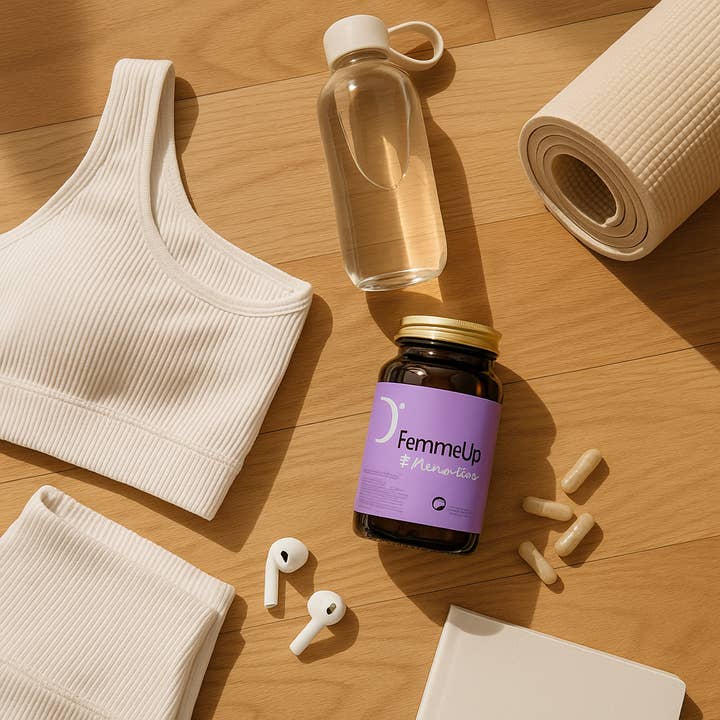 Femmeup - Vendita all'ingrosso Vitamine/integratori orali - Cimicifuga, Angelica Sinensis, Trifoglio Rosso, Borragine e Maca7