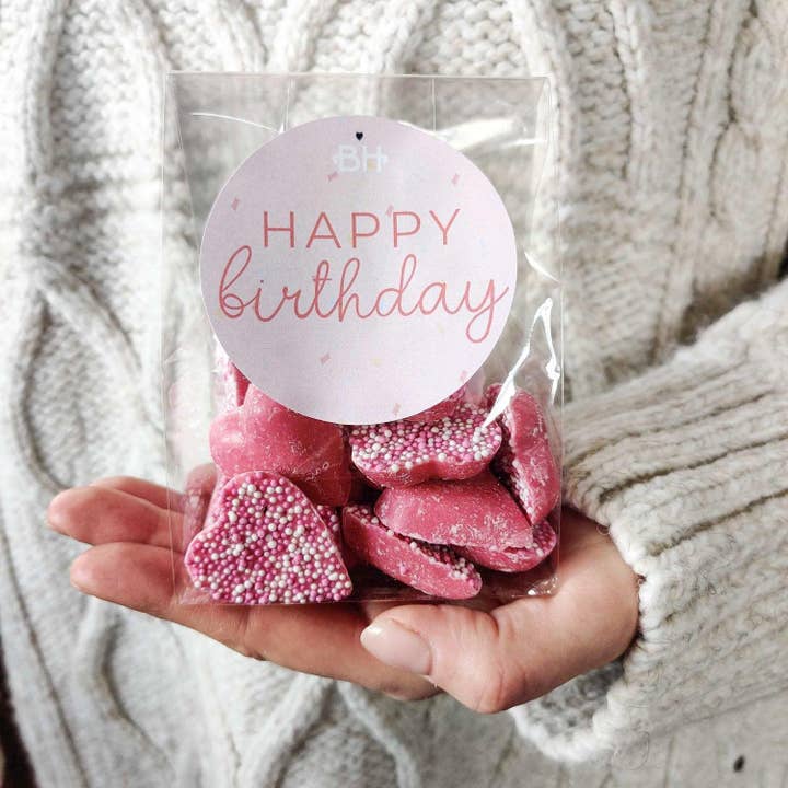 BearHugs - Wholesale Chocolate Covered Sweets - Sprinkles Sweetie Bag - Choose Your Message!22