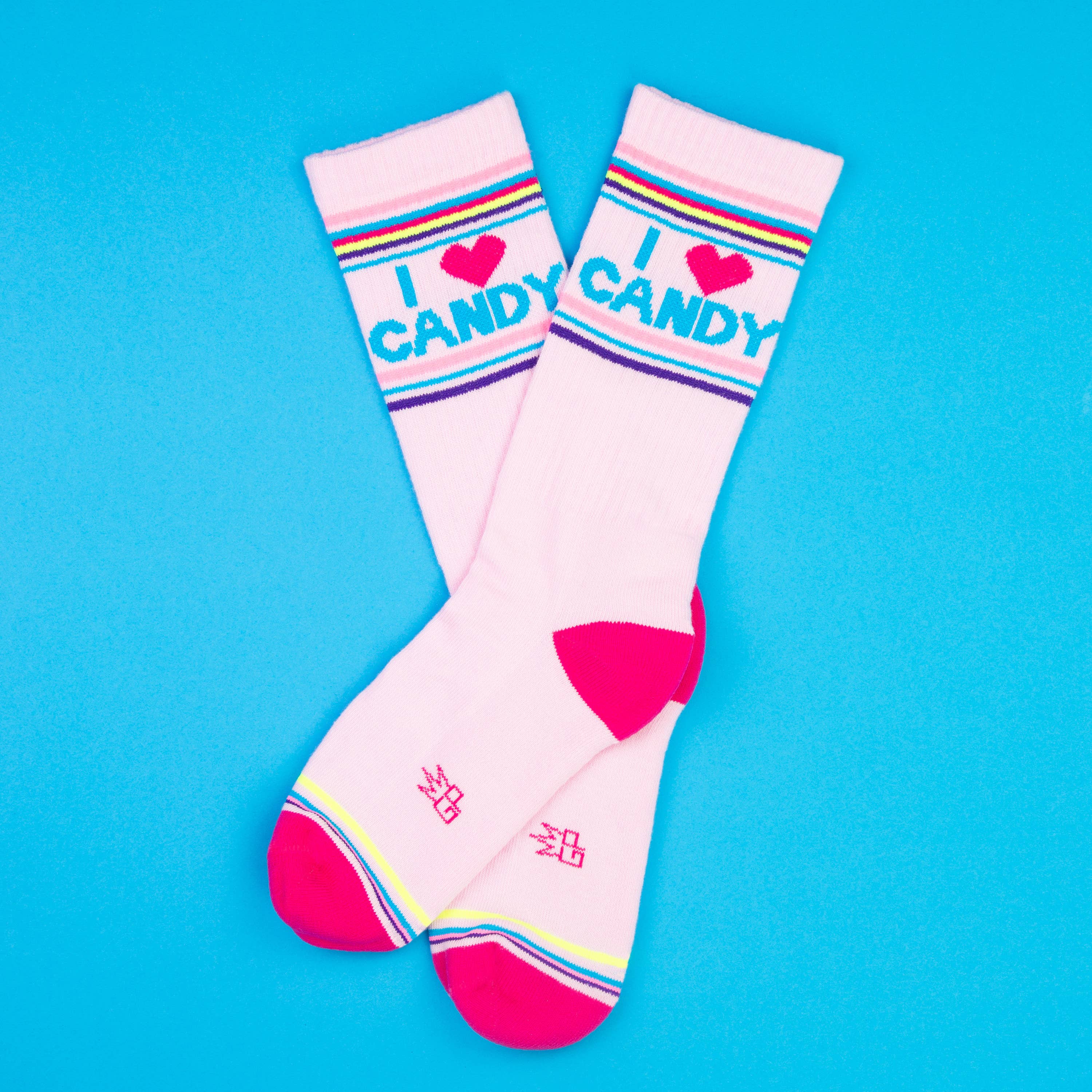 Gumball Poodle – wholesale Socks – Unisex – I ❤️ Candy Gym Crew Socks1