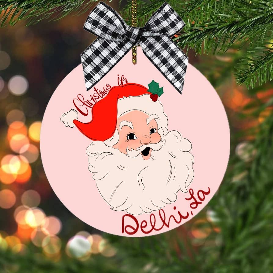 on the Bayou - Wholesale Ornament - Christmas in custom town pink Christmas ornaments 2