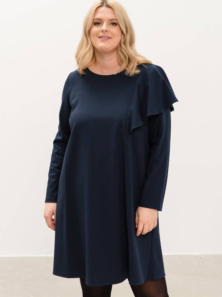 Freizeitkleid, Kleid in Übergröße, Lockeres Kleid, Übergroßes Kleid für den Großhandel von LeMuse