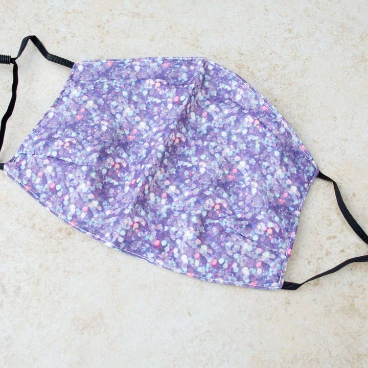 Sequin Print Washable Face Mask for wholesale by Bloidy