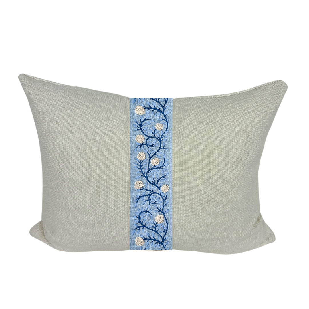 Wheaton Whaley Home - Wholesale Throw Pillow Cover - Solid with Ashoka Tape Stripes Bolster8