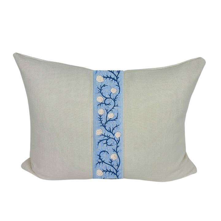 Wheaton Whaley Home - Wholesale Throw Pillow Cover - Solid with Ashoka Tape Stripes Bolster8