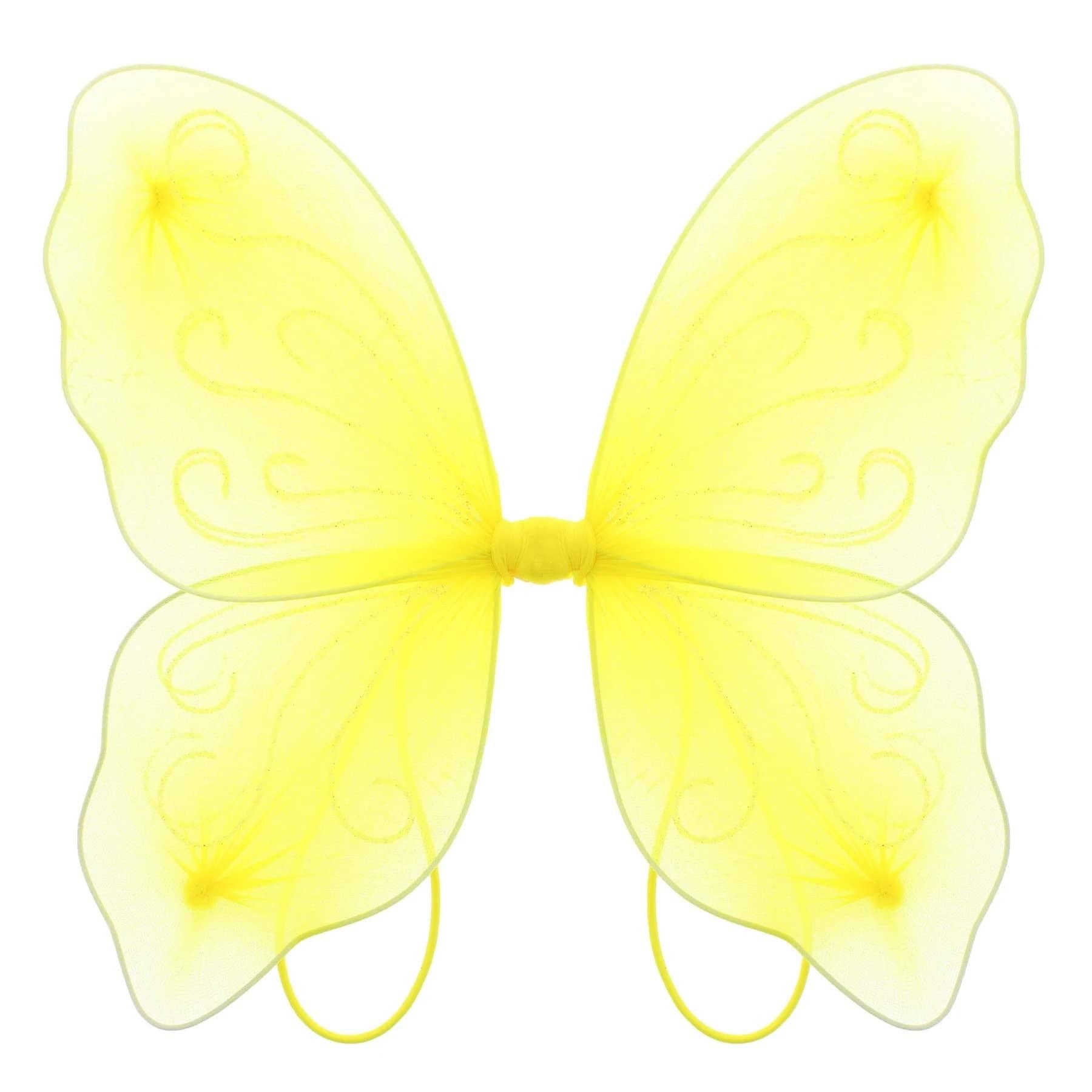Topkids Accessories – wholesale Costume – Child – Angel Wings Fairy Butterfly Pixie Tinkerbell Fancy Dress Outfit Girls Dressing Up Costume Baby Toddler Kids Childs Small Tiny Mini Toy Fairywings Set Glitter28