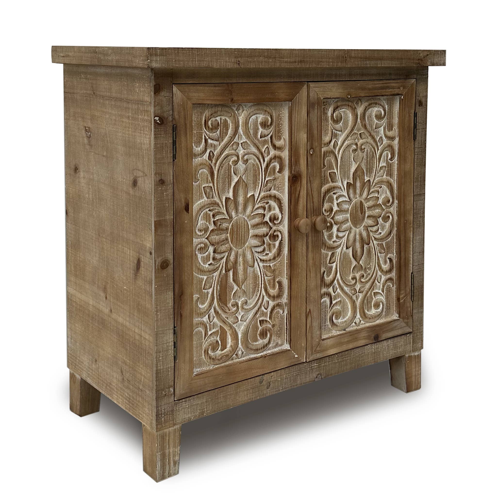 Paris Loft Inc - Wholesale Cabinet - Retro Wood Storage Cabinet Accent Cabinet with Doors1