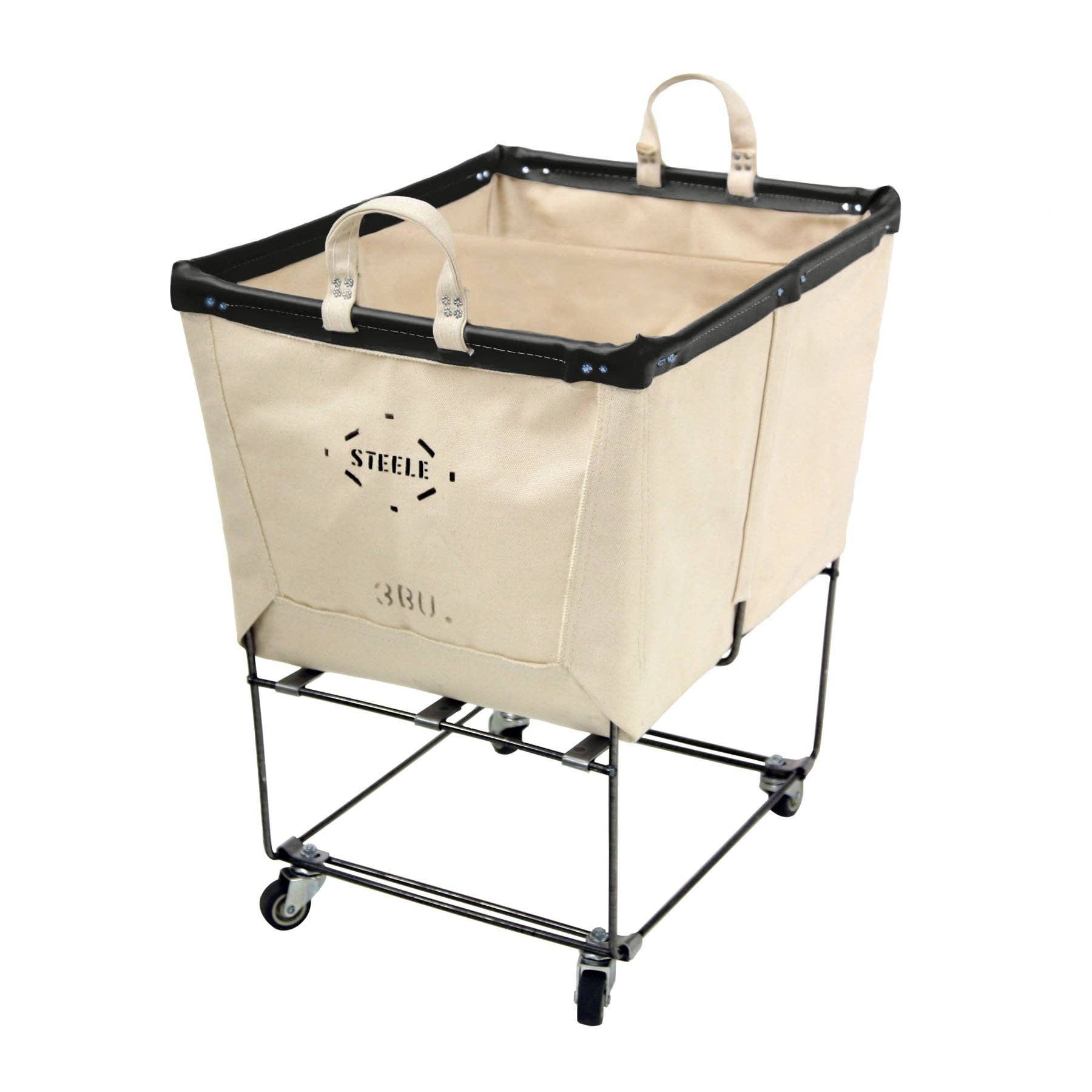 Steele Canvas Basket Corp. - Wholesale Laundry Basket - Canvas Elevated Truck - Permanent Style 3 Bu15