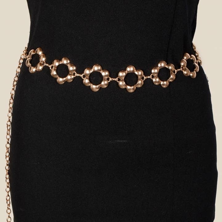 Metallic Bubbel Bloemenketting Riem voor wholesale door Anarchy Street