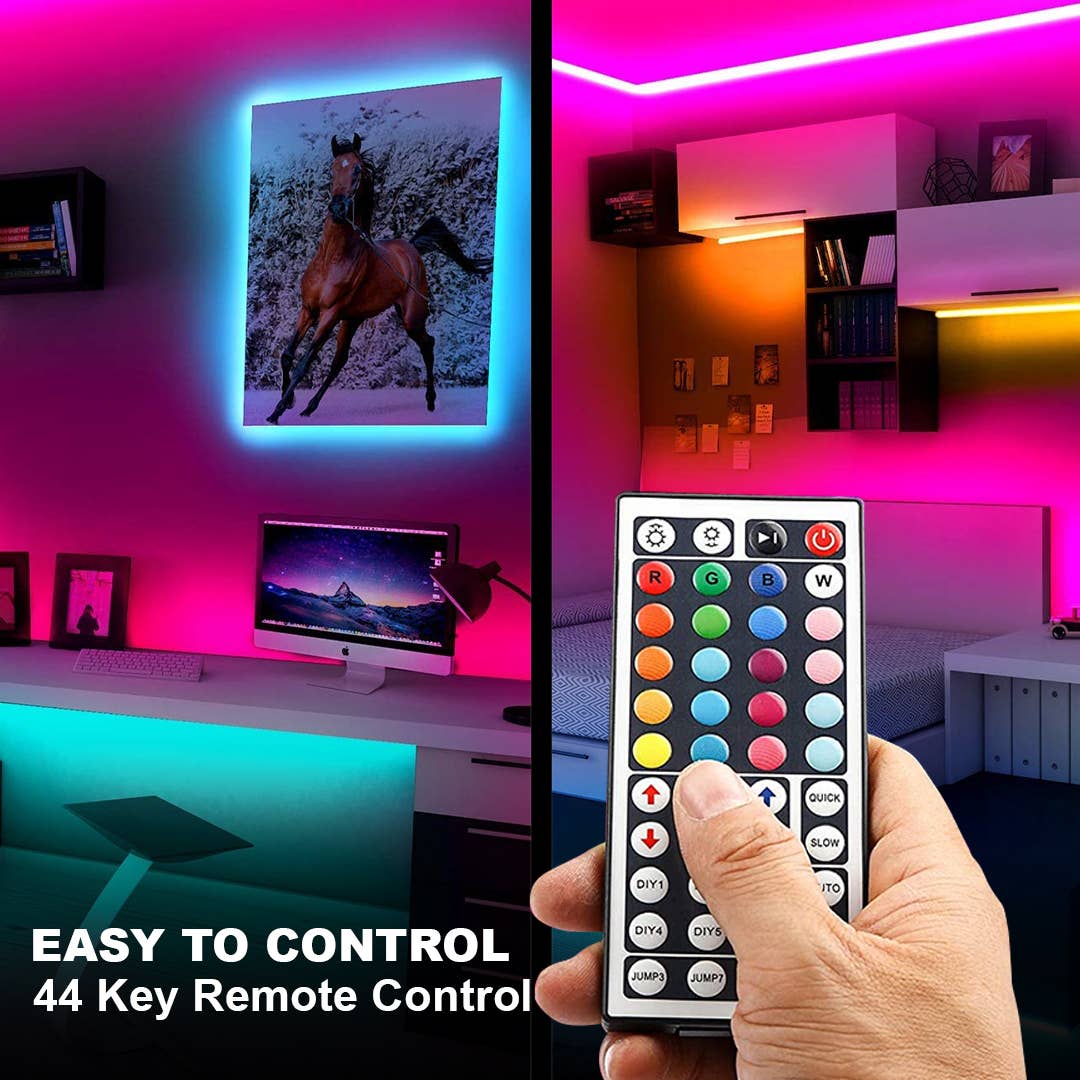 Mtistanbul LTD – wholesale Ljusslinga – 2 PCS LED-remsljus 2x5m, RGB-ljusremsa med fjärrkontroll6