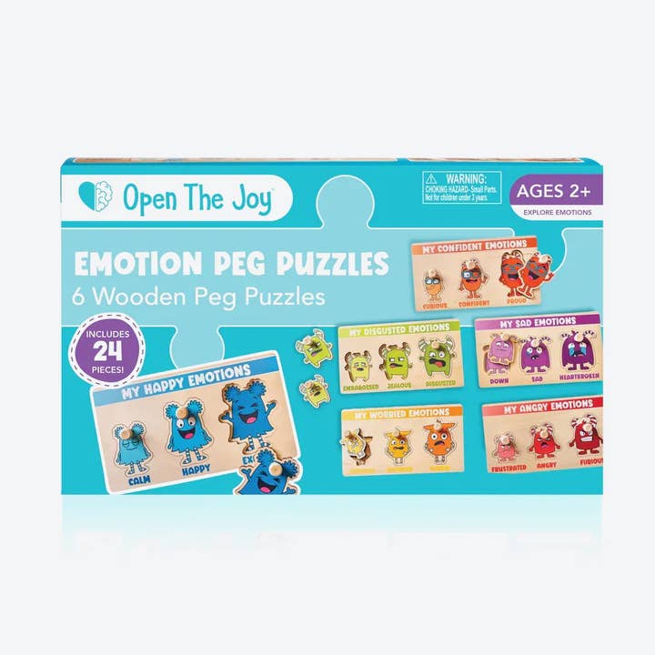 Mis rompecabezas de clavijas de niveles de emoción para venta al por mayor de Open The Joy