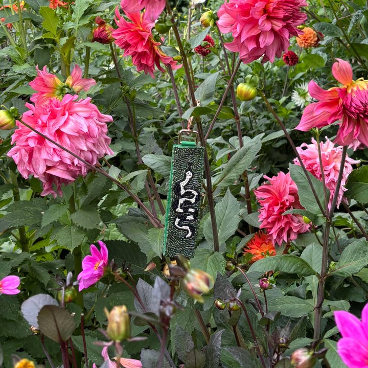 Muno - Wholesale Keychain - Women's - Green Snake Beaded Key Charm1