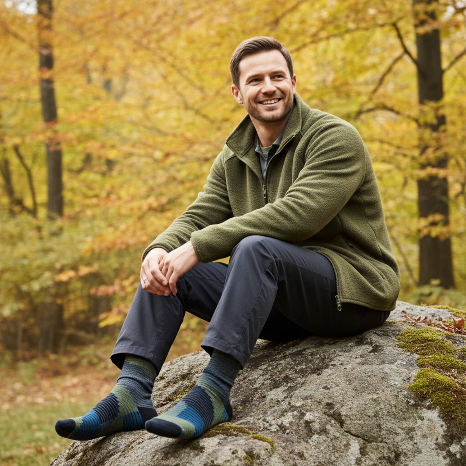 Shupaca Alpaca - Vente Chaussettes – unisexe - Chaussettes en alpaga - Tetris - Everglade1