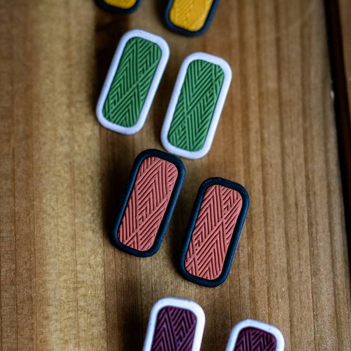 Fall Chevron Rectangles for wholesale by ELT Art Creations