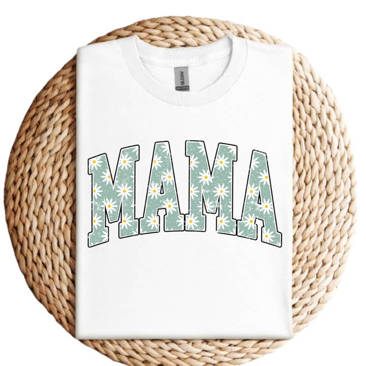 Floral Mama Dames Graphic T-shirt voor wholesale door Mama and Littles Apparel