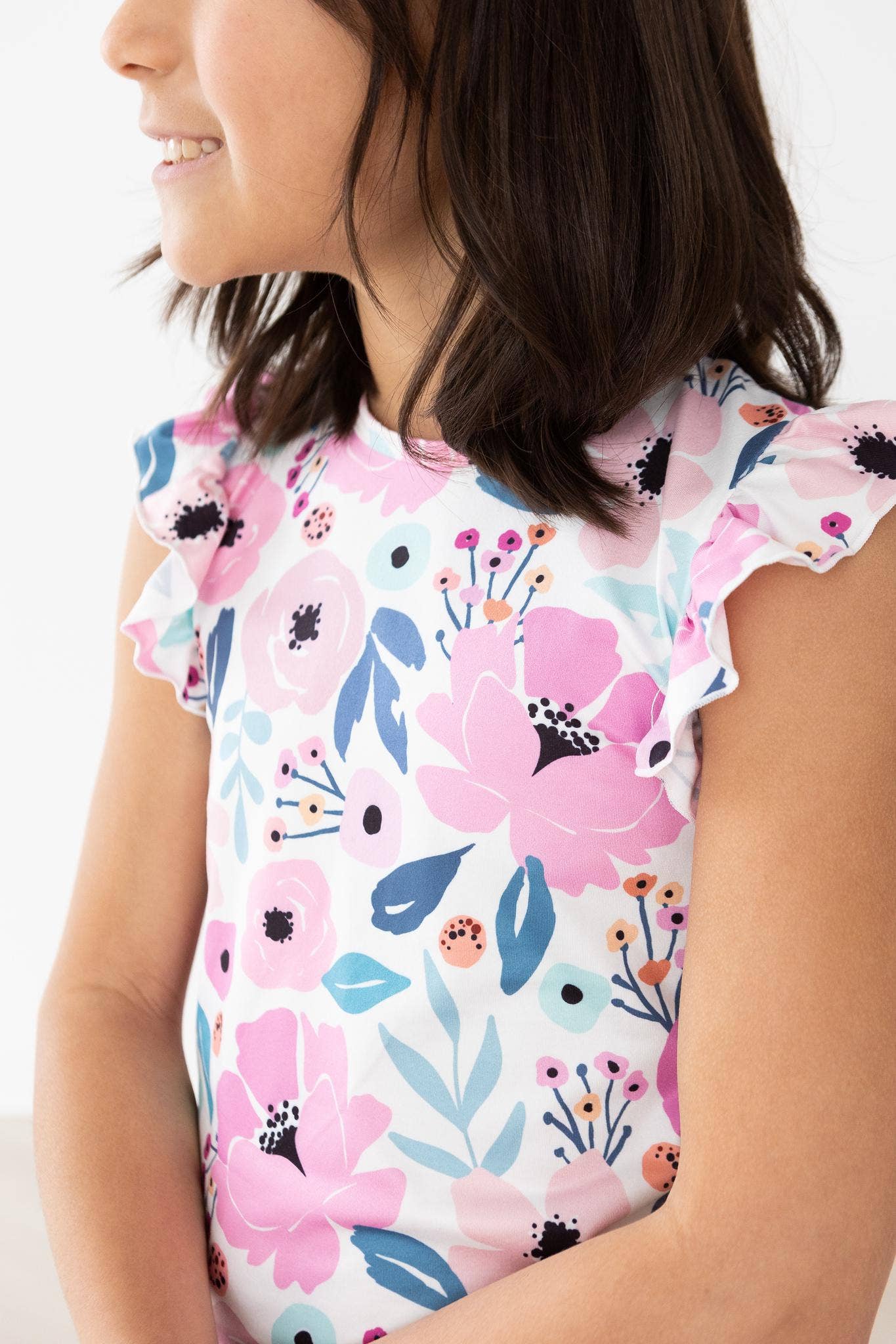 Mila & Rose - Wholesale T-Shirt - Kids - Pretty in Purple S/S Ruffle Tee2