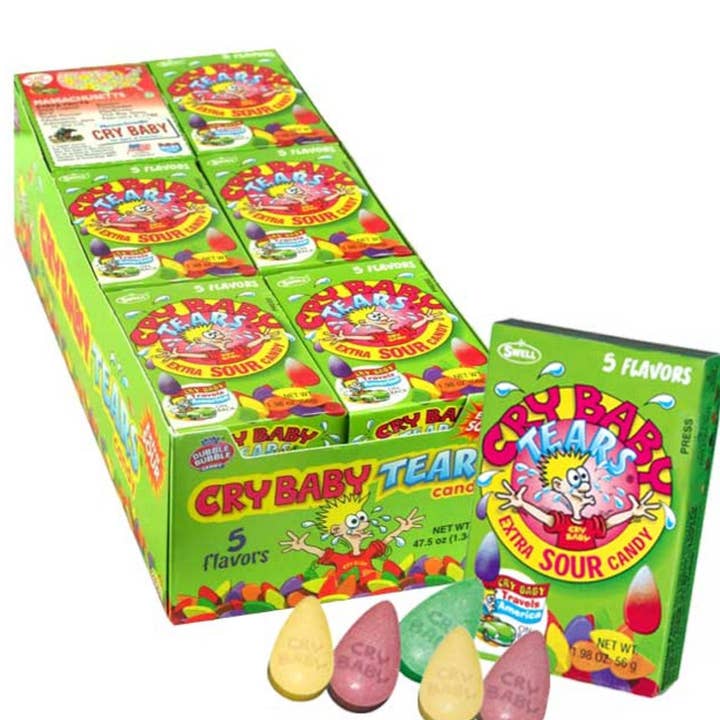 I Got Your Candy - Wholesale Hard Candy - Cry Baby Tears Sour Candy 1.98oz - 24ct