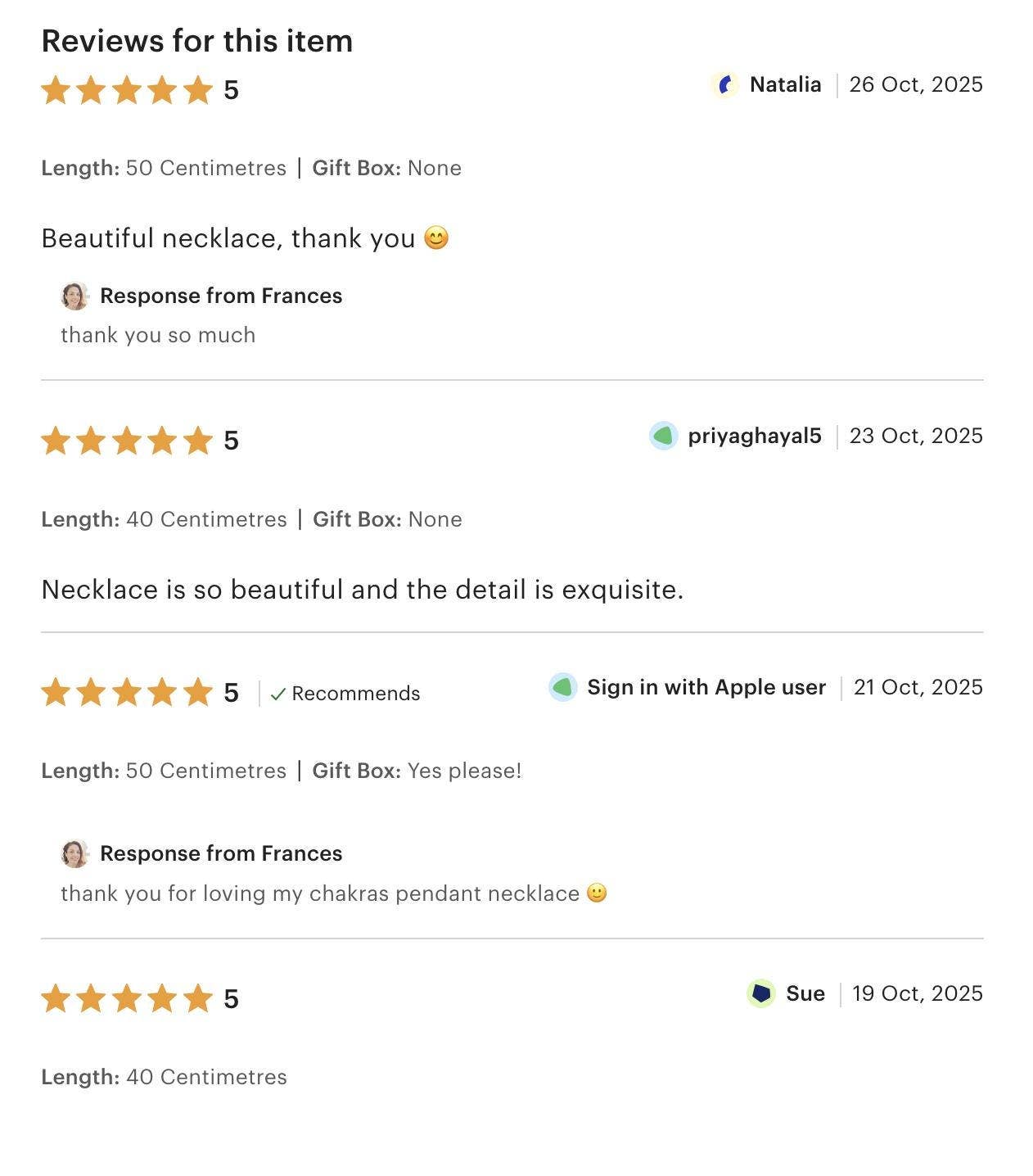 Kaali Boutique – wholesale Pendant/charm necklace – Gold Seven 7 Chakras Necklace / Gift Box / Gift For Her / Hypoallergenic / Yoga / / Boho / Hippie / Rustic / Ethnic7