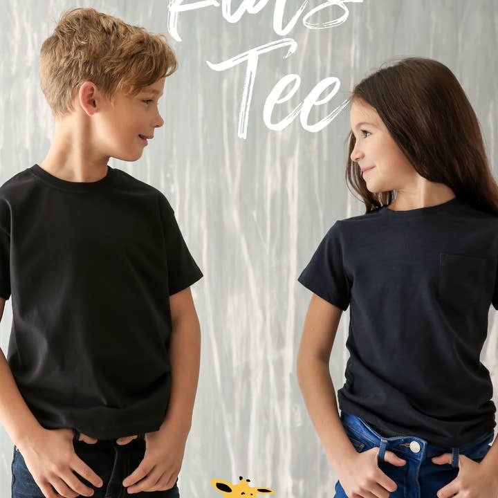 Laughing Giraffe - Wholesale T-Shirt - Kids - Kids Blank Classic Short Sleeve T-Shirt Designer Collection1