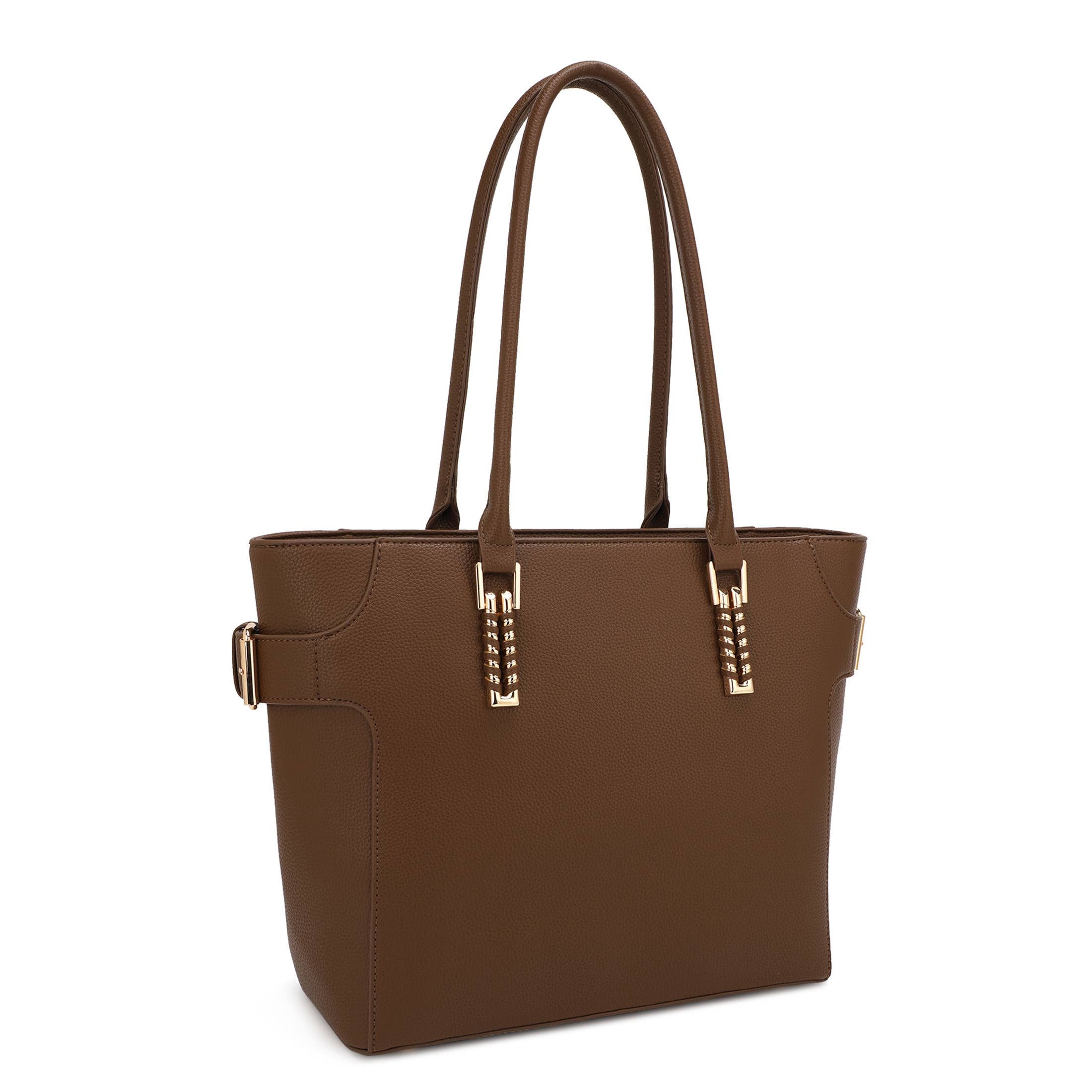 KAYLA+AVA - Wholesale Tote Bag - Women's - ANGELINA TOTE BAG WITH BUCKLE ON THE SIDE2