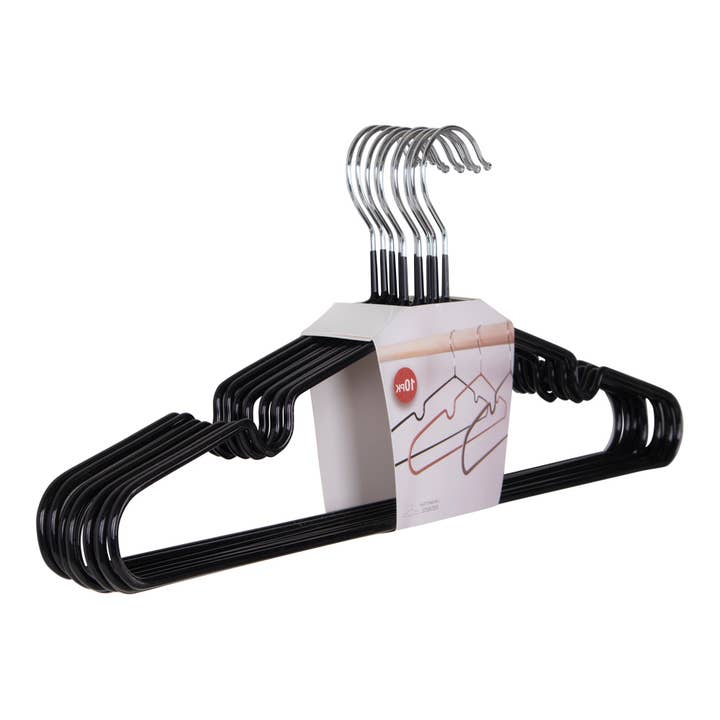 Massa Hangers - Metal hangers with black coating S/10 for wholesale on Faire3