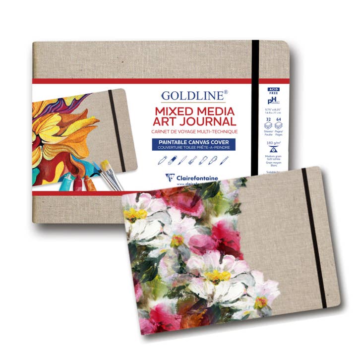Exaclair - Wholesale Journal/Diary - Clairefontaine Goldline Mixed Media Art Journal - 3 Sizes4