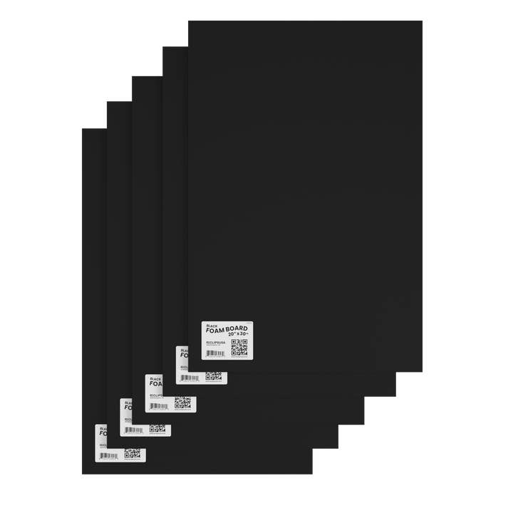 Foam Boards Black 20x30 in – 5 Pack – 50 Sets for wholesale by Eclips USA