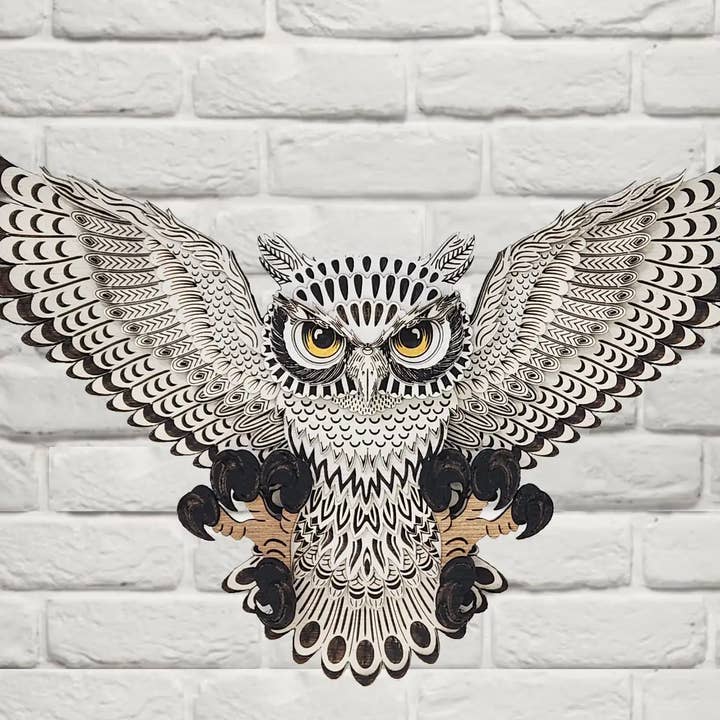 Snow Owl for wholesale by RJS Engraving & Design