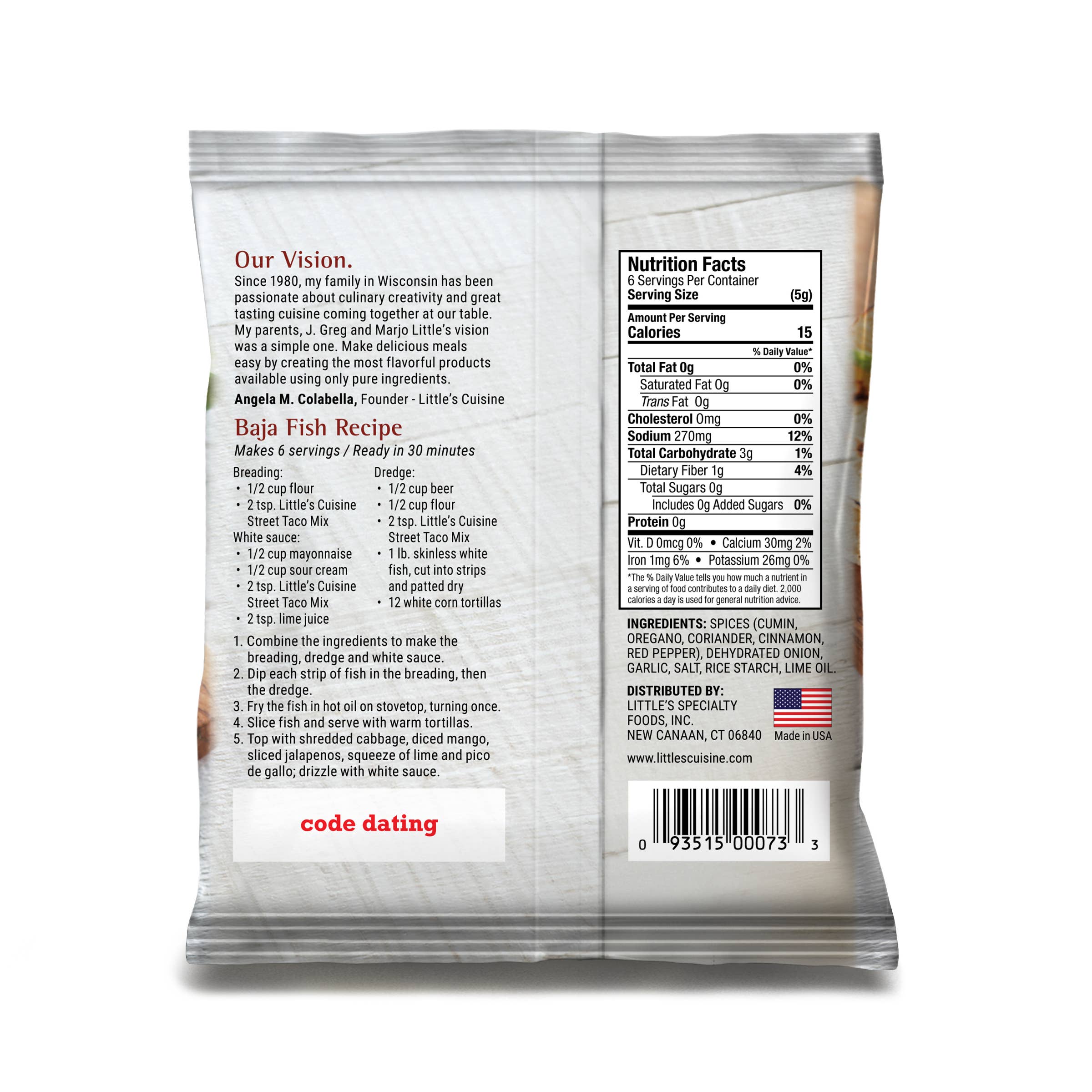 Little's Cuisine - Wholesale Retailer Display - Food & Drink - Filled Street Taco Shipper6