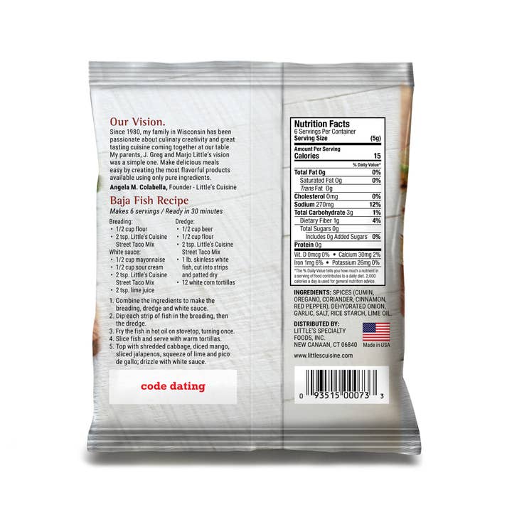 Little's Cuisine - Wholesale Retailer Display - Food & Drink - Filled Street Taco Shipper6